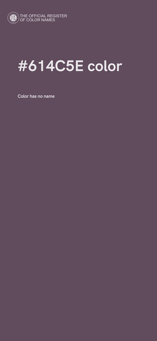 #614C5E color image