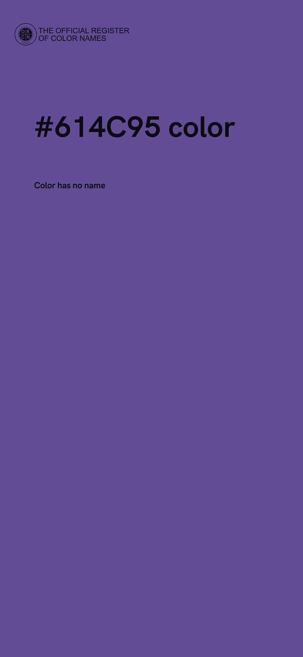 #614C95 color image