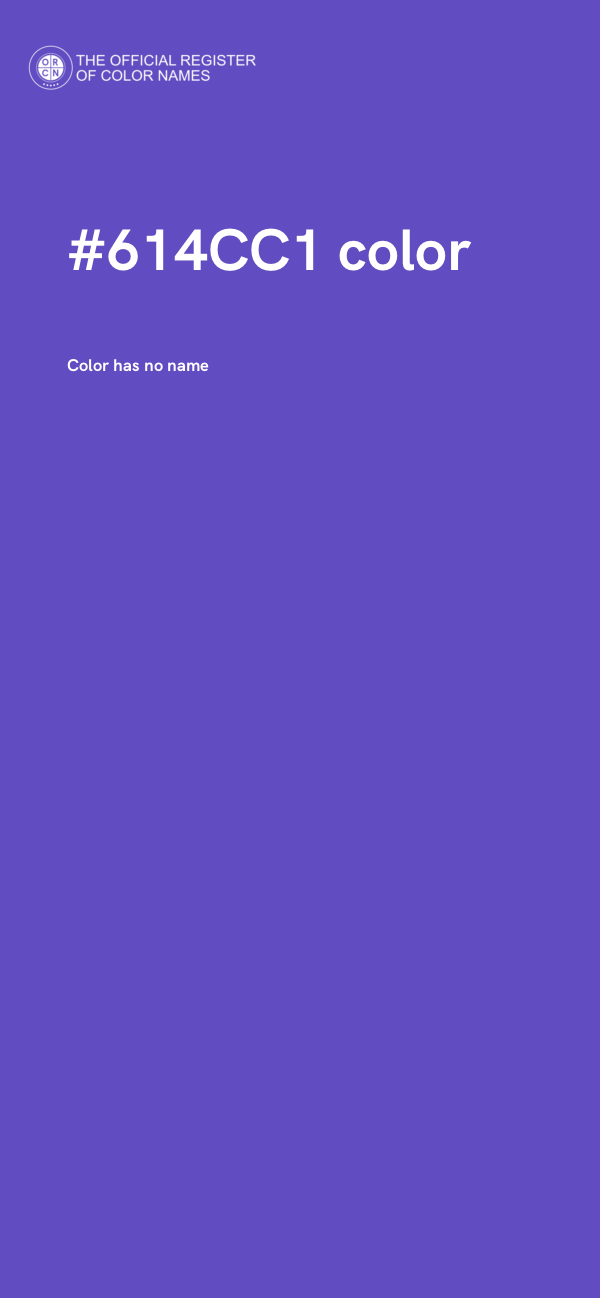 #614CC1 color image