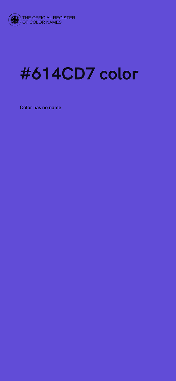 #614CD7 color image