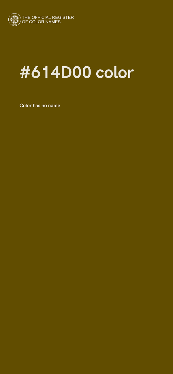 #614D00 color image