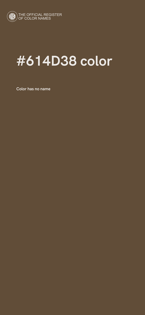#614D38 color image
