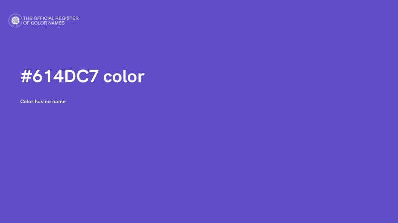 #614DC7 color image