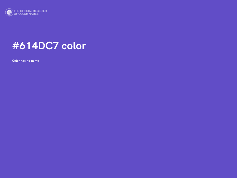 #614DC7 color image