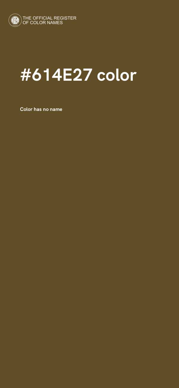 #614E27 color image
