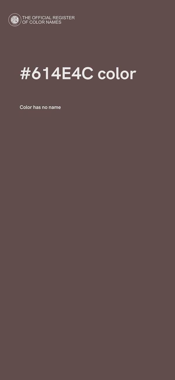 #614E4C color image