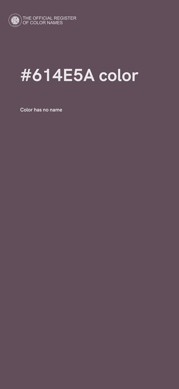 #614E5A color image