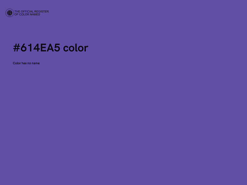 #614EA5 color image