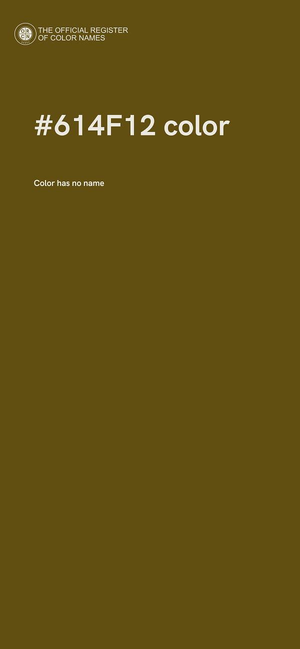 #614F12 color image
