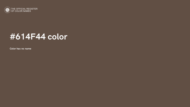 #614F44 color image
