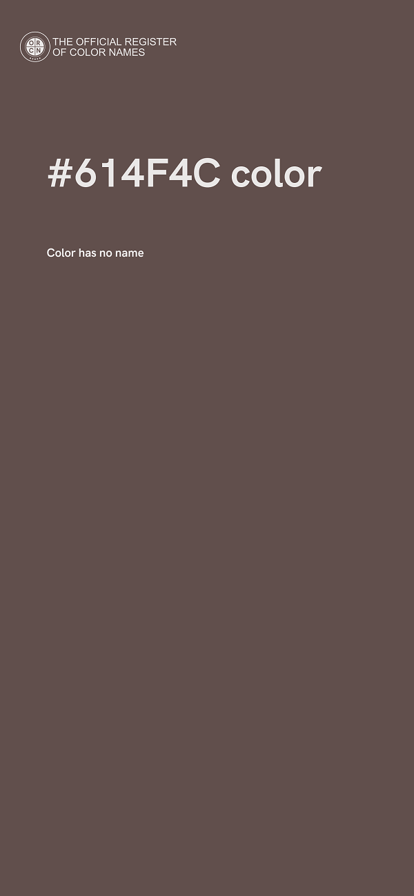 #614F4C color image