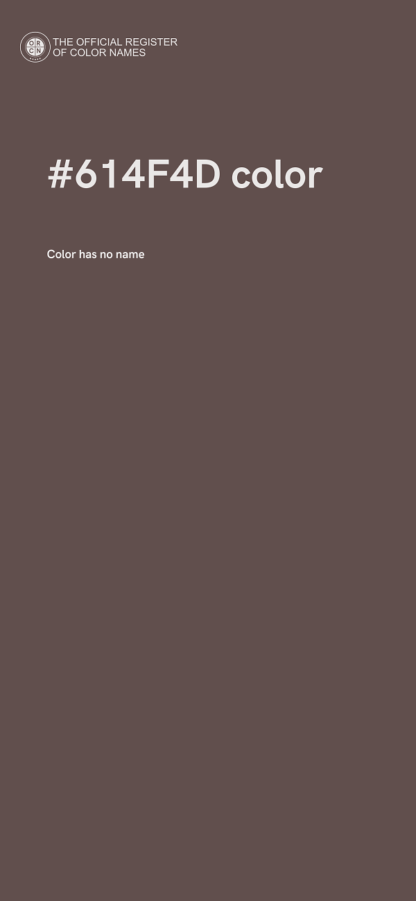 #614F4D color image