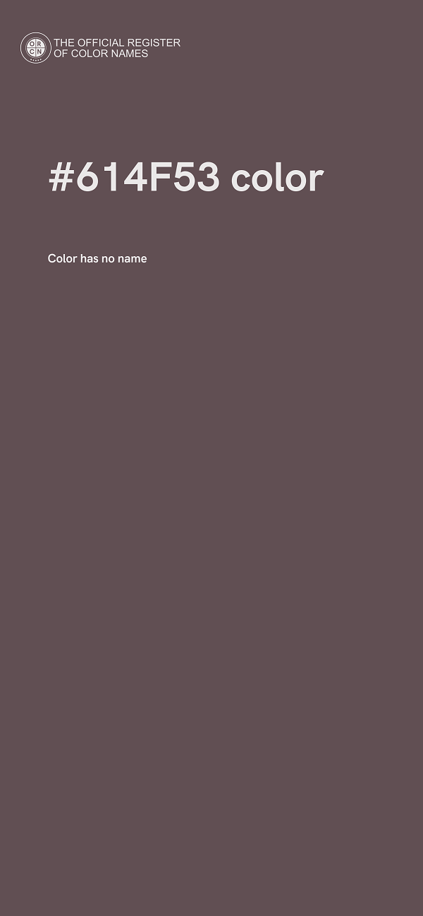 #614F53 color image