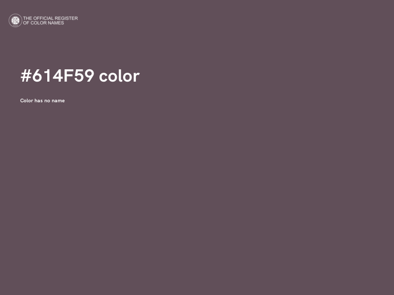 #614F59 color image