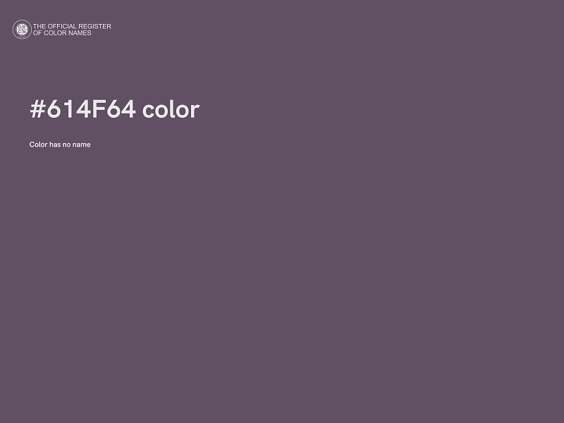 #614F64 color image