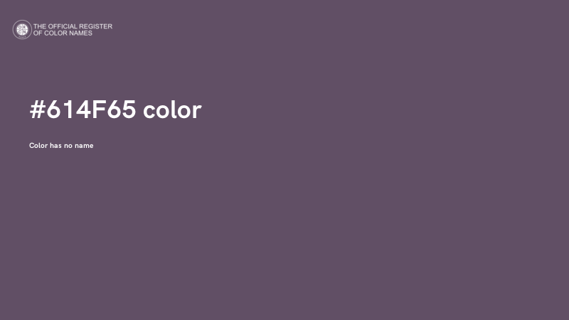 #614F65 color image
