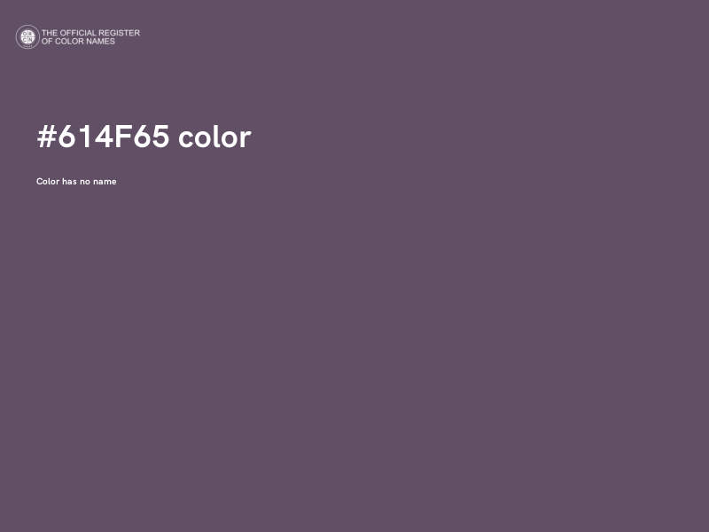 #614F65 color image