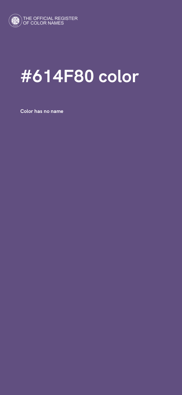 #614F80 color image