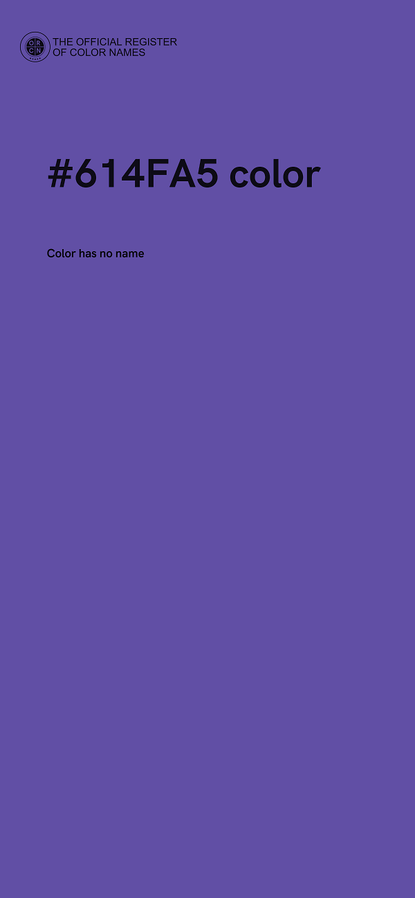 #614FA5 color image