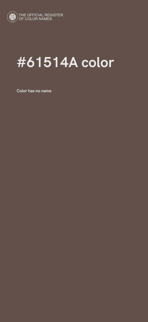#61514A color image