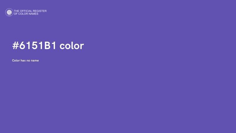 #6151B1 color image