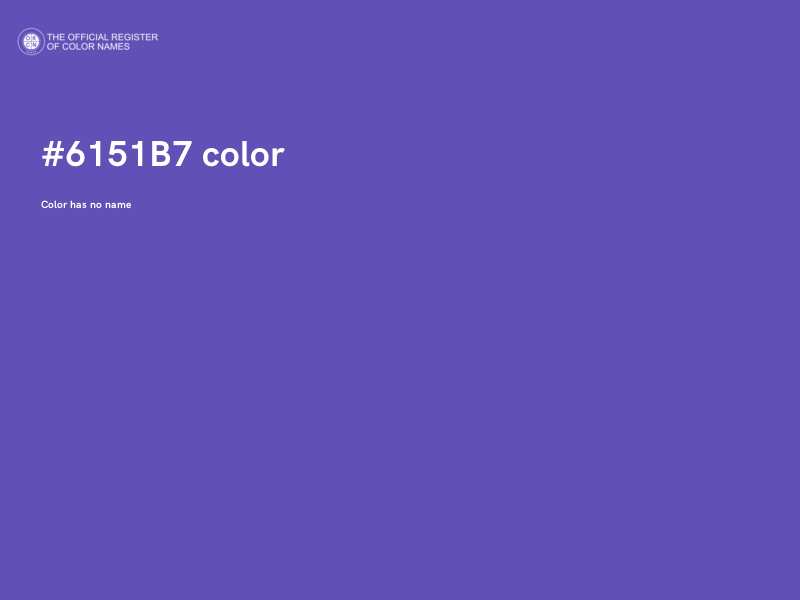 #6151B7 color image