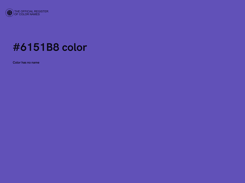#6151B8 color image