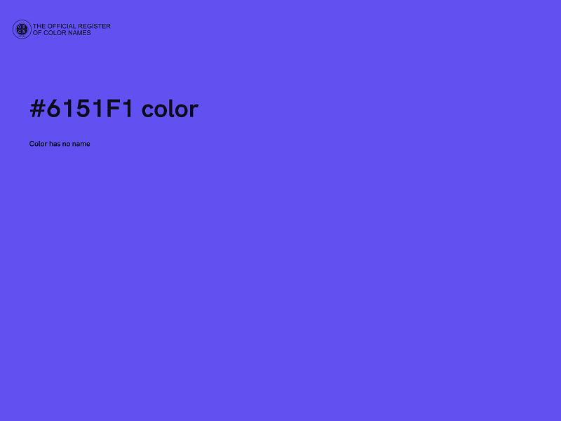 #6151F1 color image