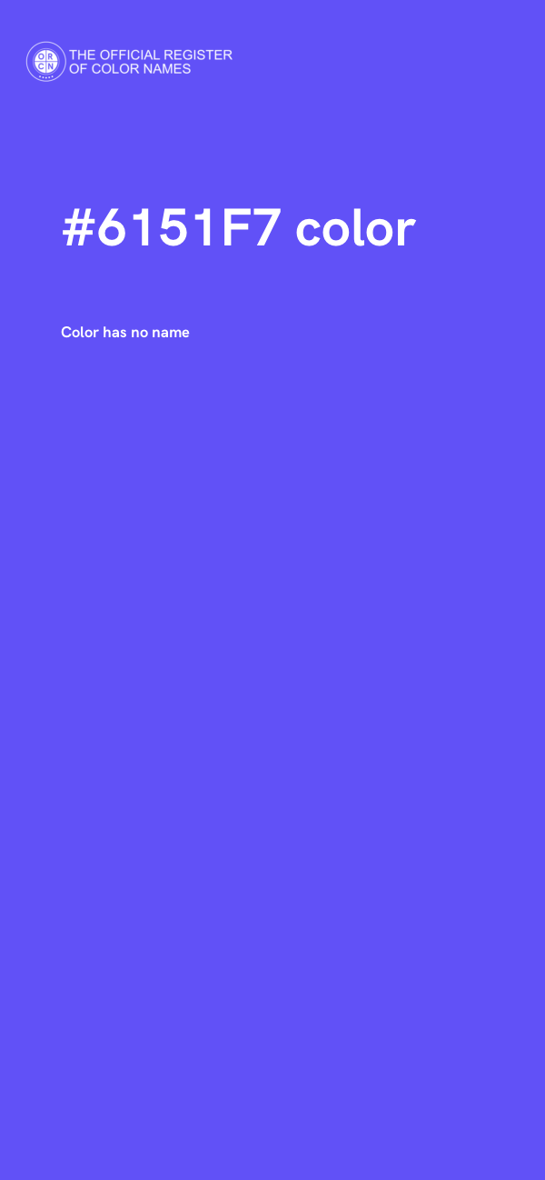#6151F7 color image