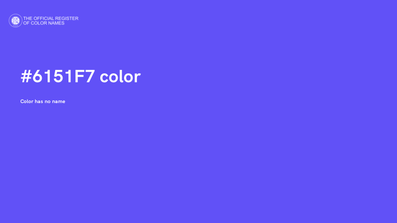 #6151F7 color image