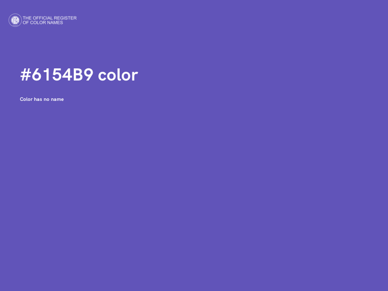 #6154B9 color image