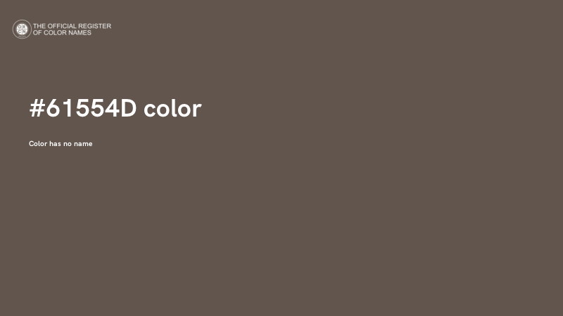 #61554D color image