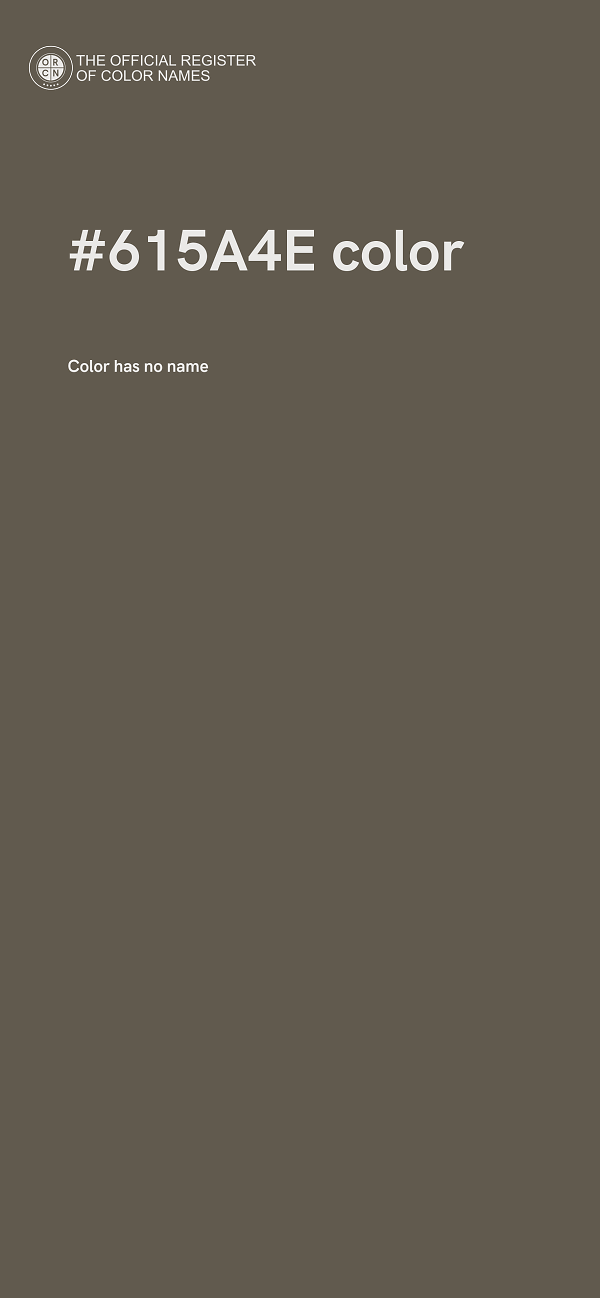 #615A4E color image
