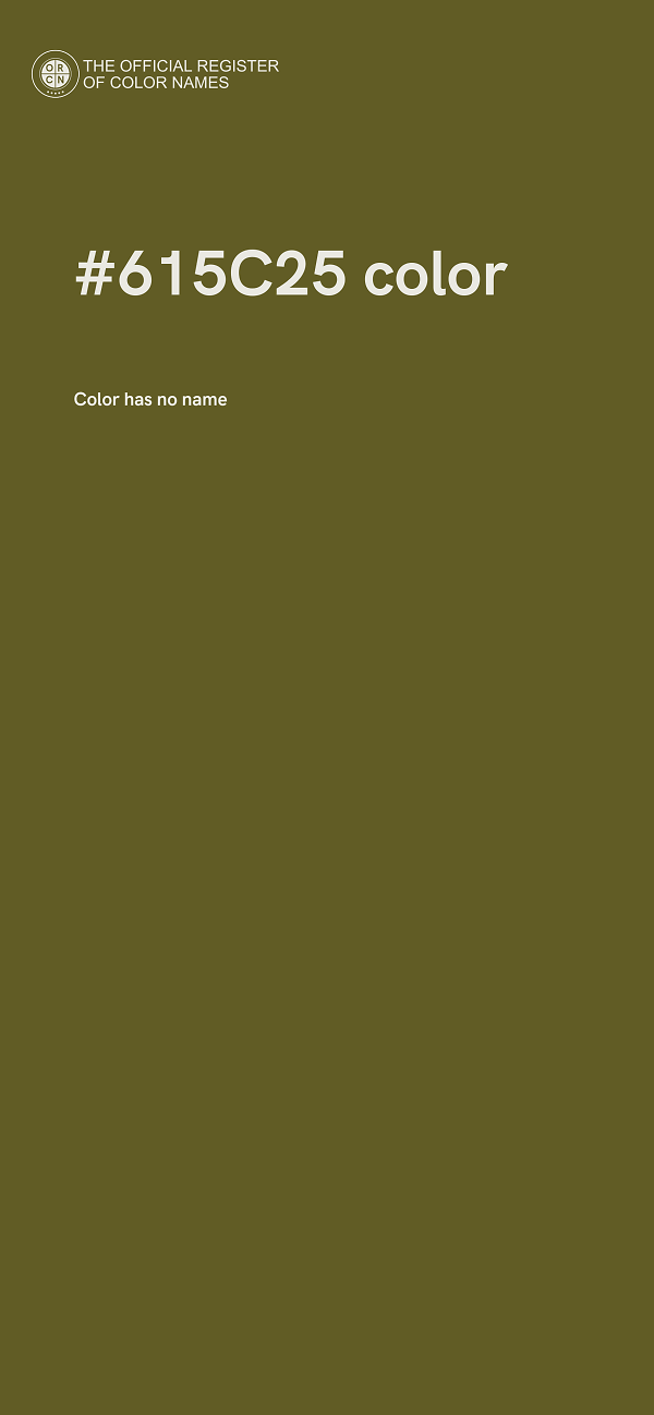 #615C25 color image