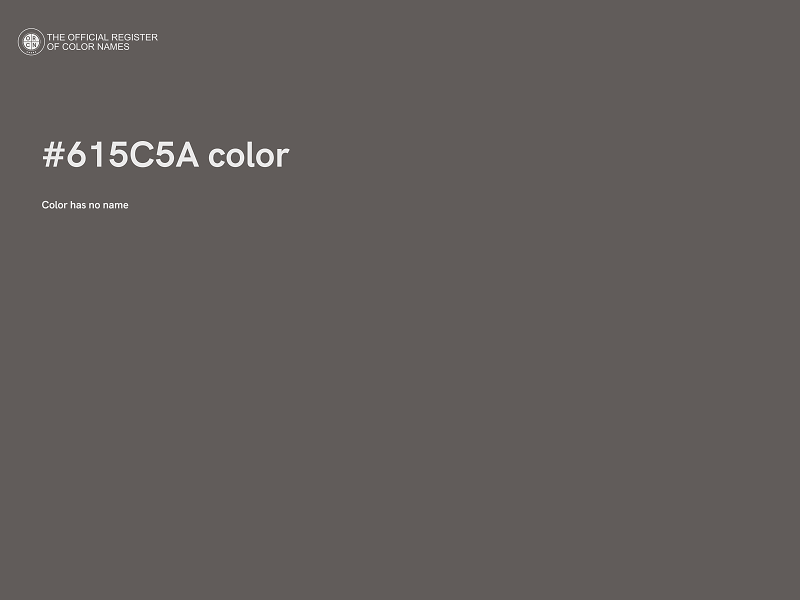 #615C5A color image