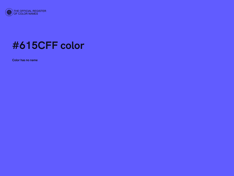 #615CFF color image