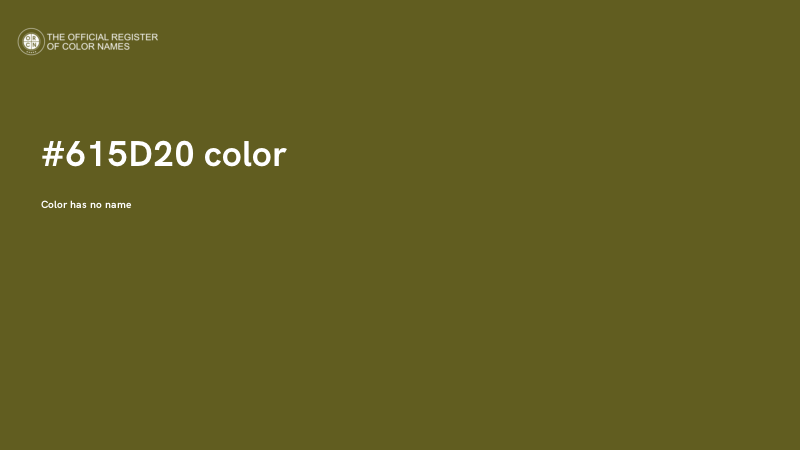 #615D20 color image