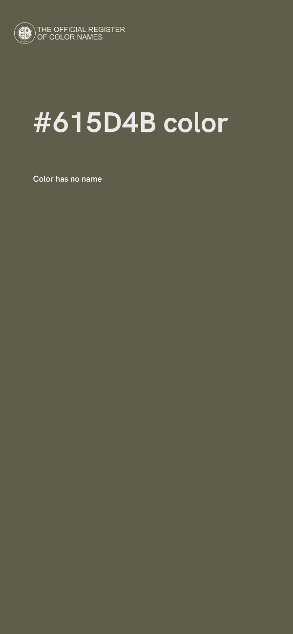 #615D4B color image