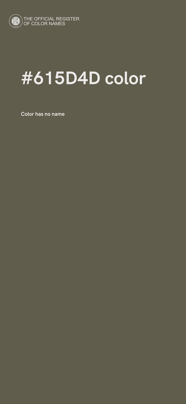 #615D4D color image