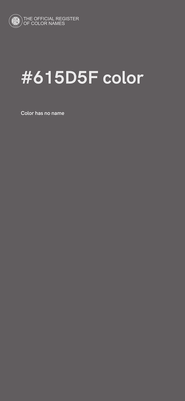#615D5F color image