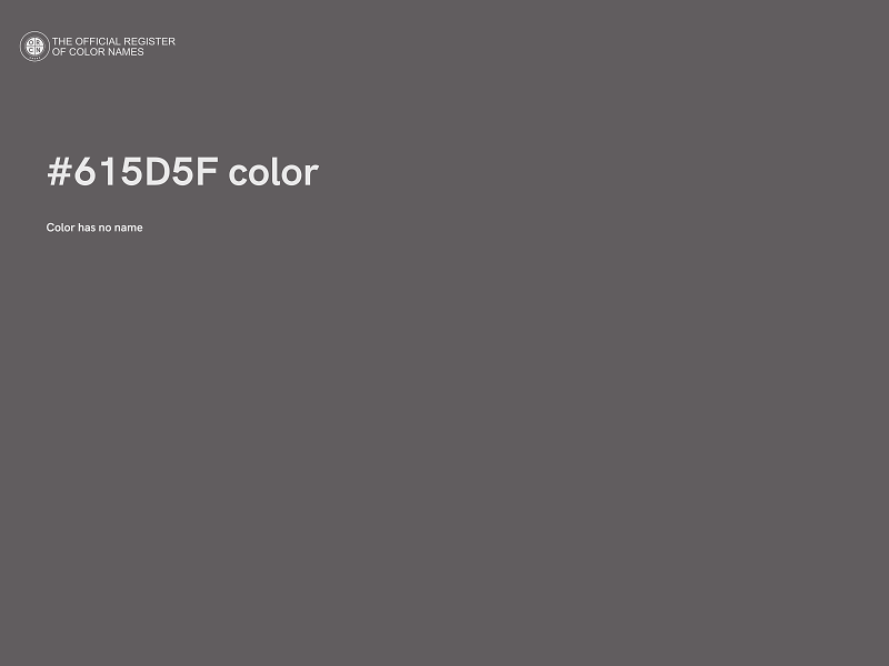 #615D5F color image