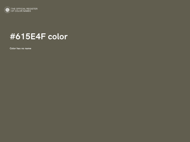 #615E4F color image