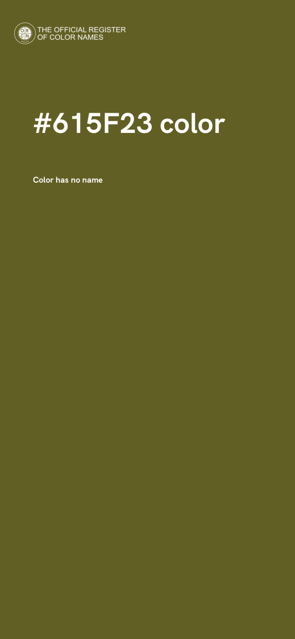 #615F23 color image