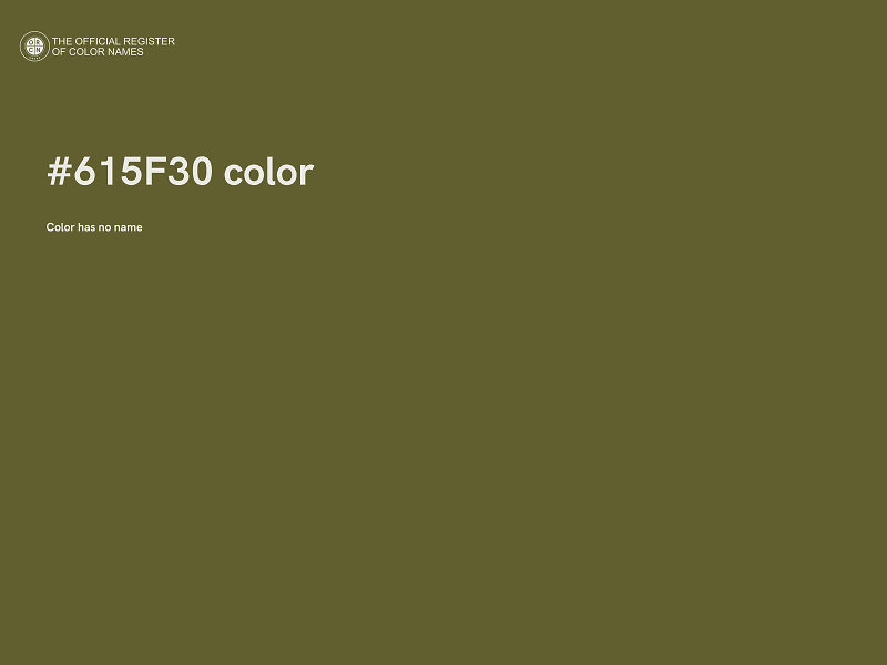 #615F30 color image