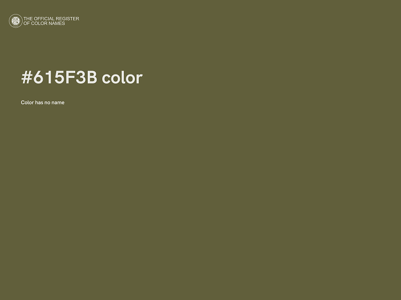 #615F3B color image