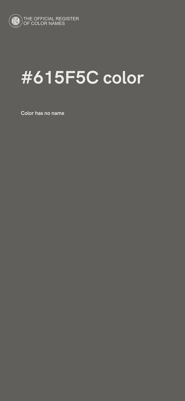 #615F5C color image