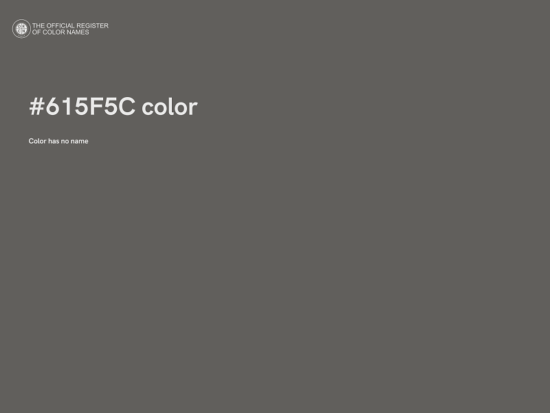 #615F5C color image