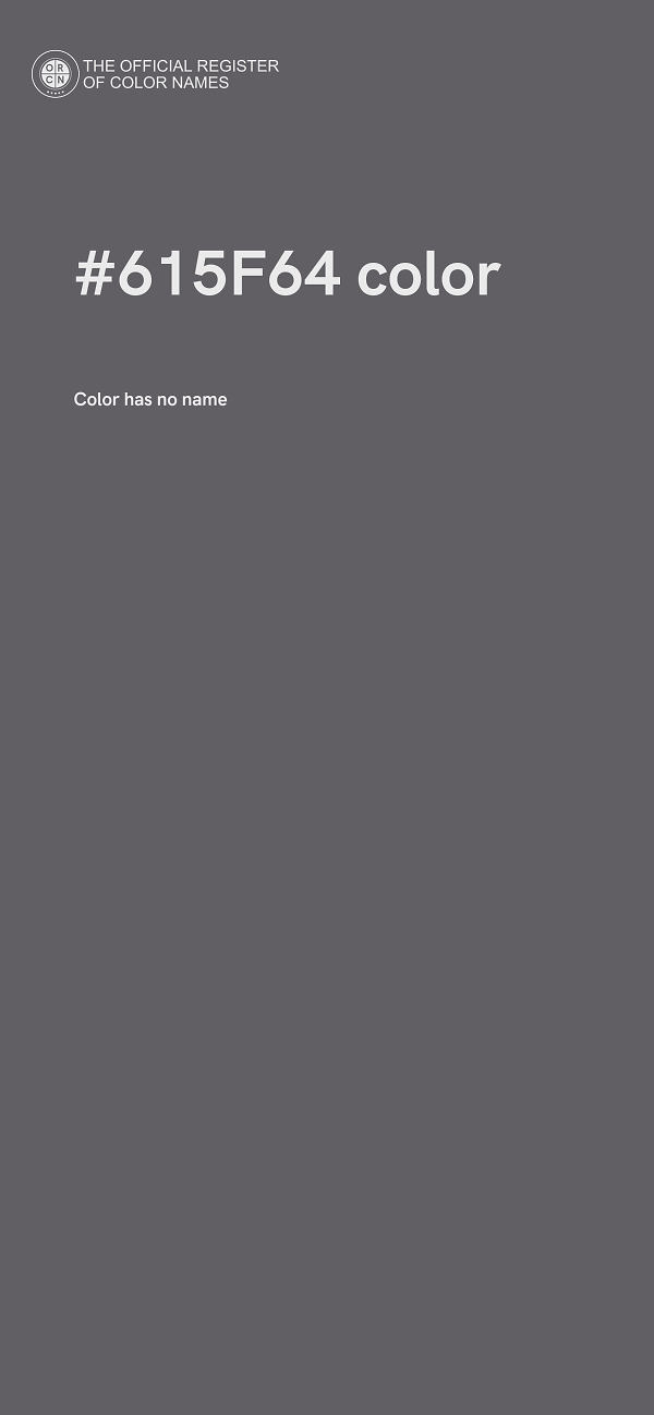 #615F64 color image