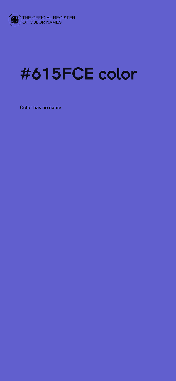 #615FCE color image