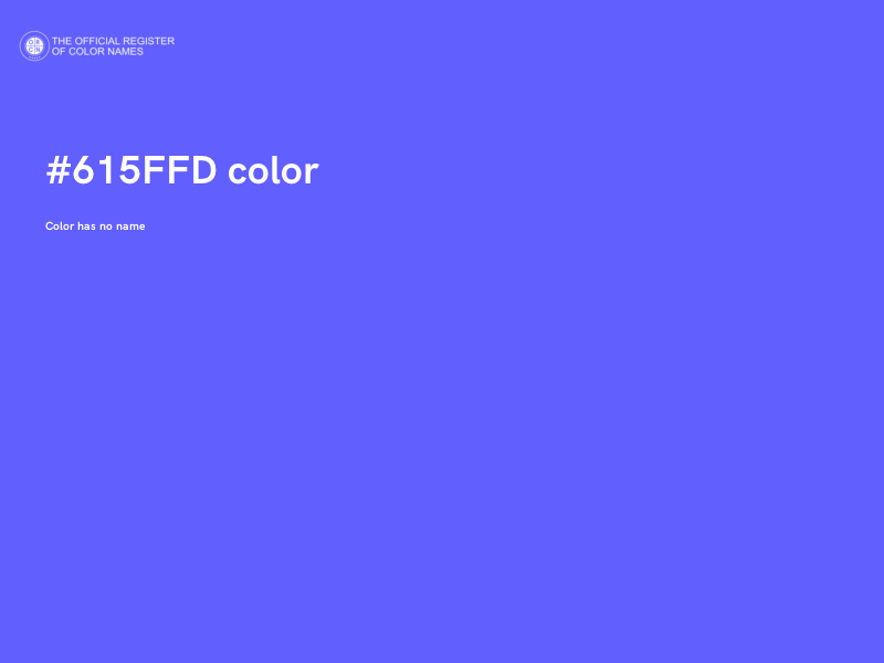 #615FFD color image